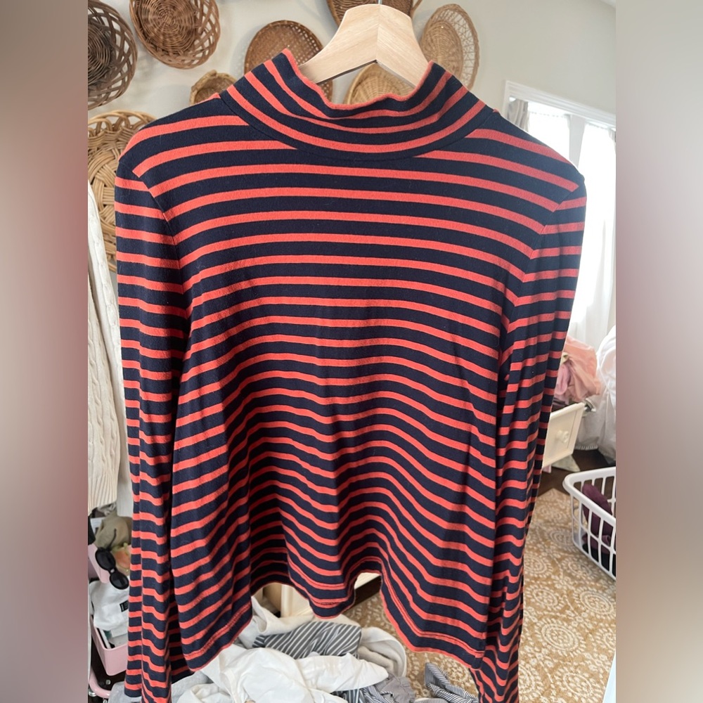 Madewell striped turtleneck